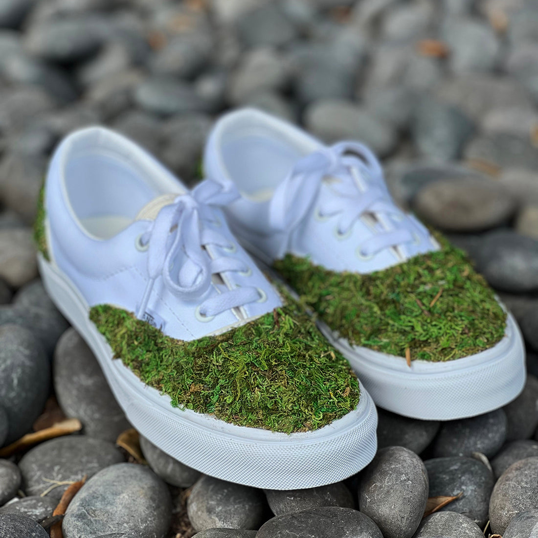 Custom Moss Vans | Plant Themed Shoes