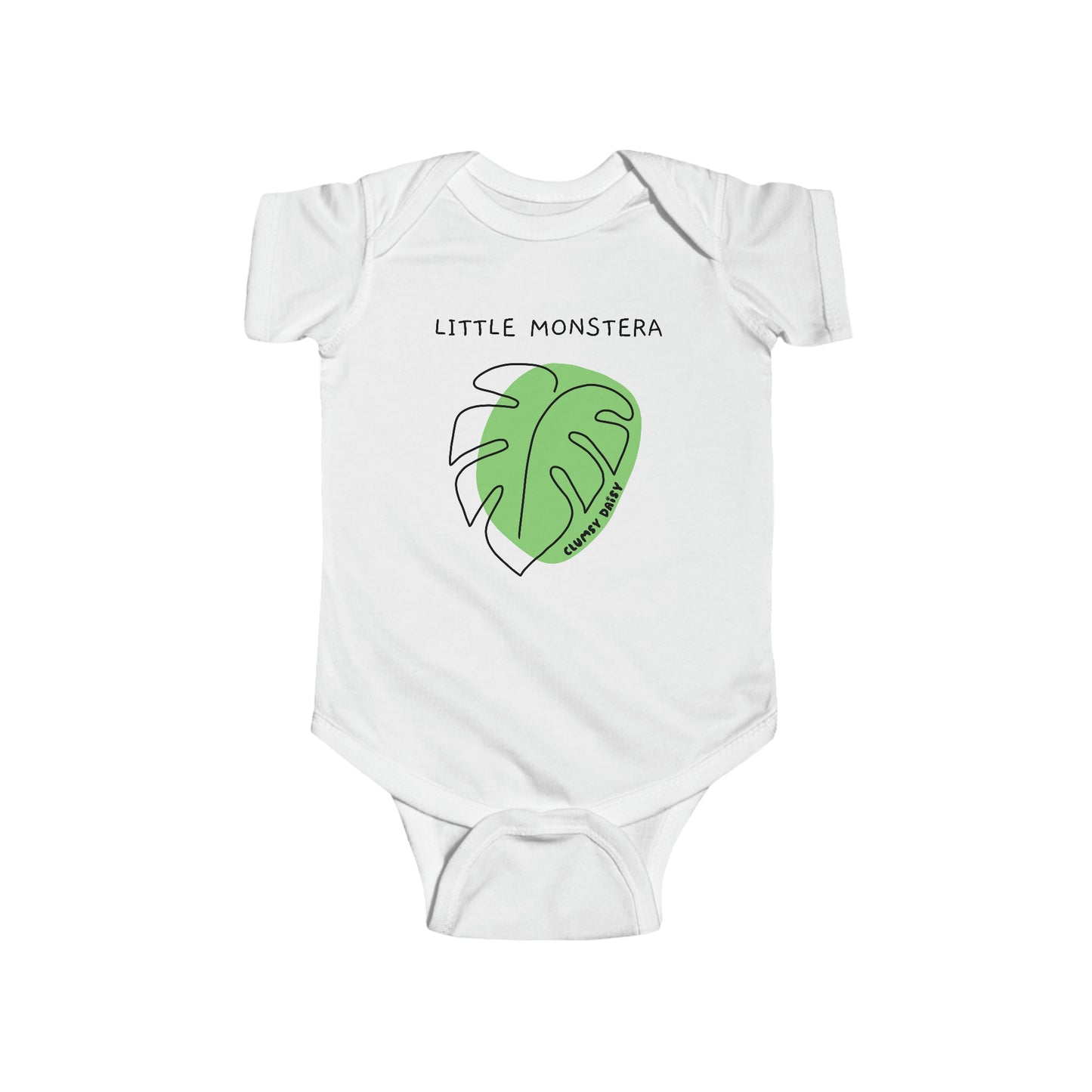 "Little Monstera" Plant Onesie for Baby