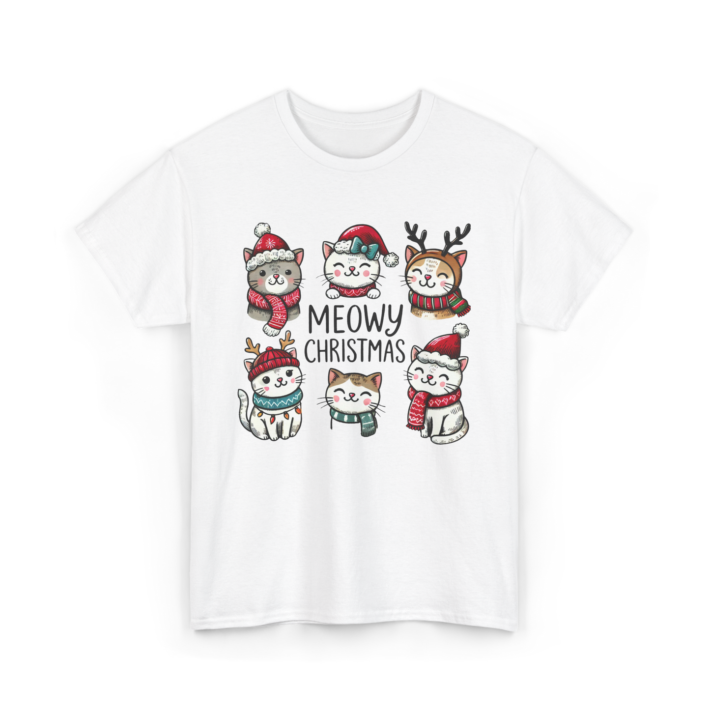 Meowy Christmas Cat Shirt