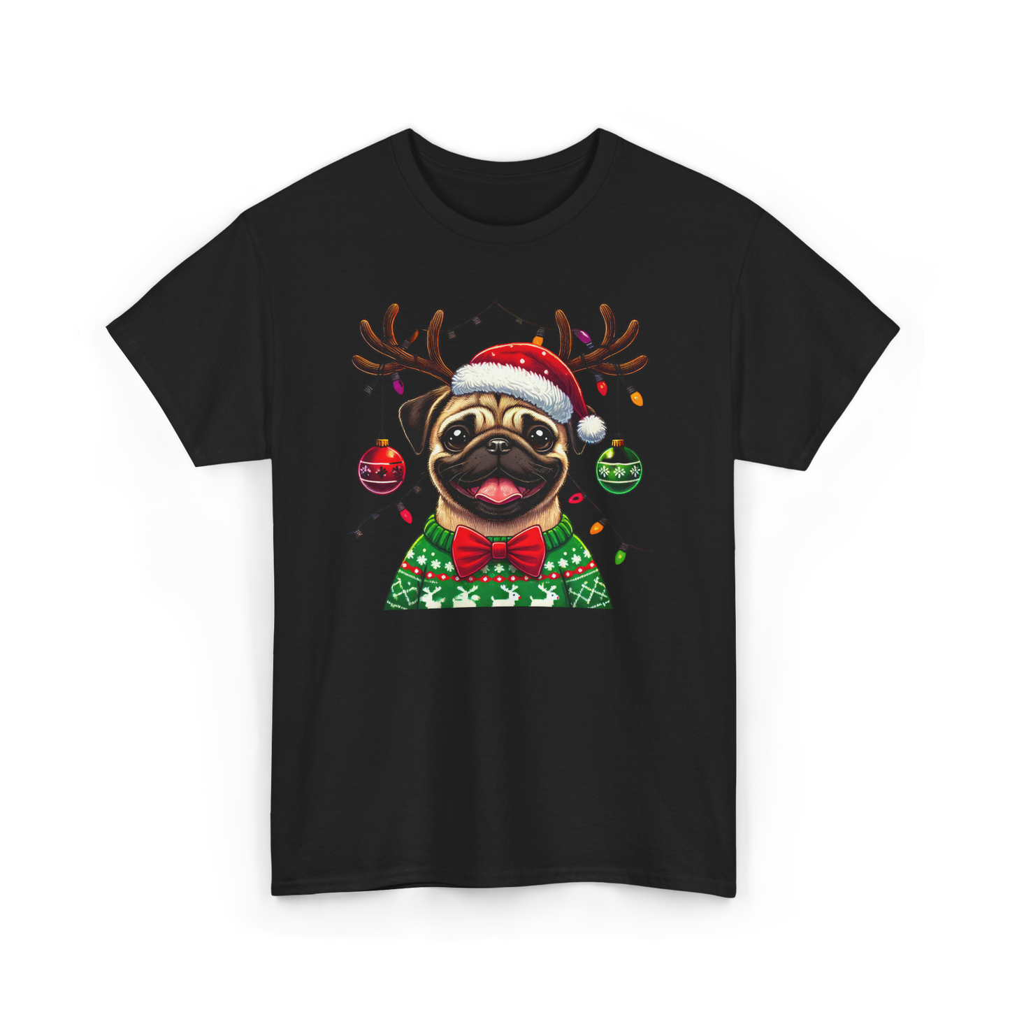 Pug Christmas Holiday Shirt