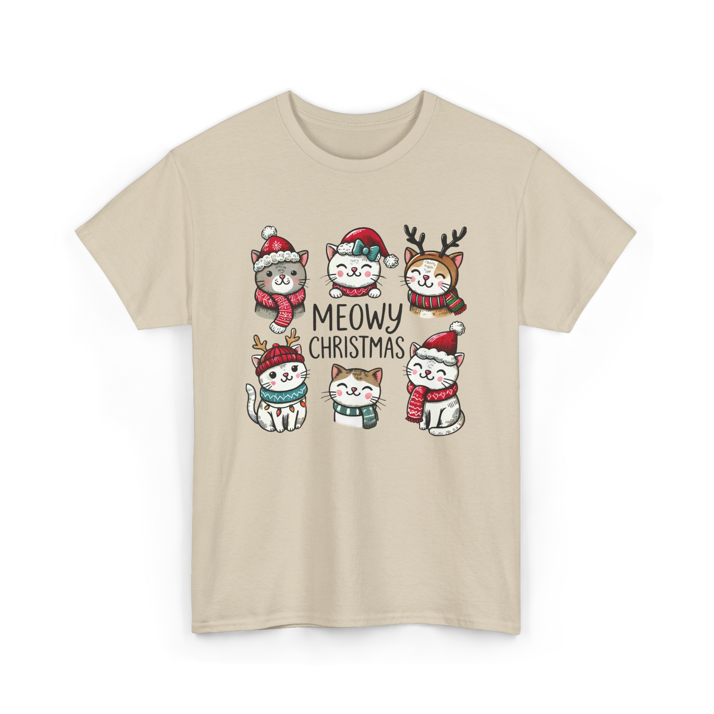 Meowy Christmas Cat Shirt