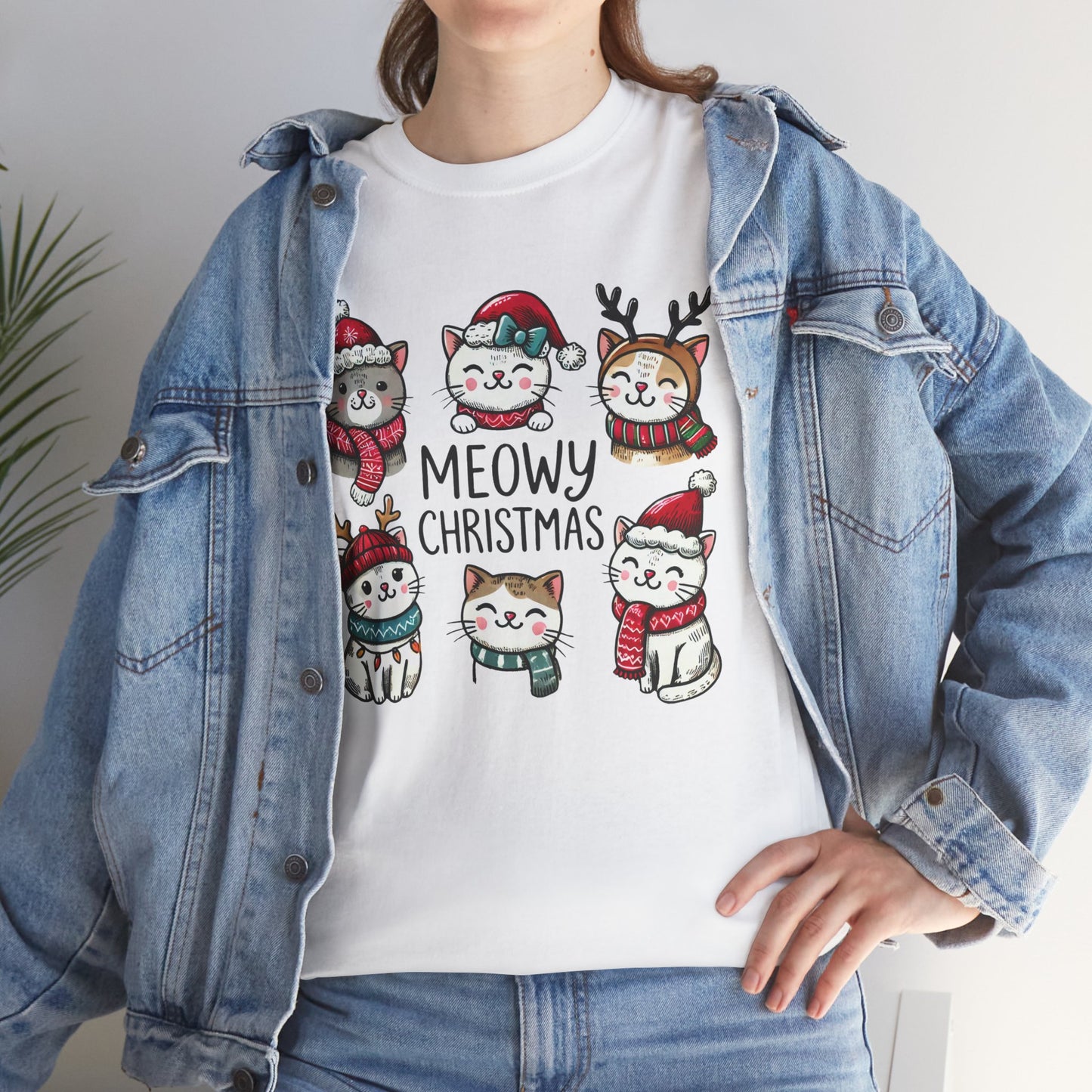 Meowy Christmas Cat Shirt