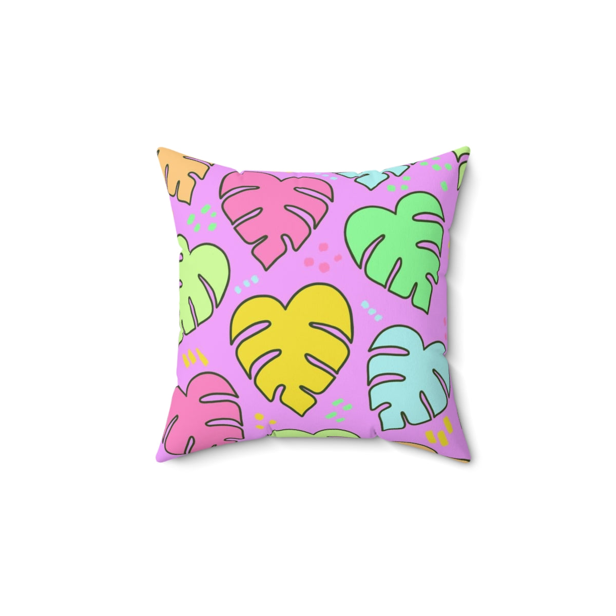 Monstera Square Pillow