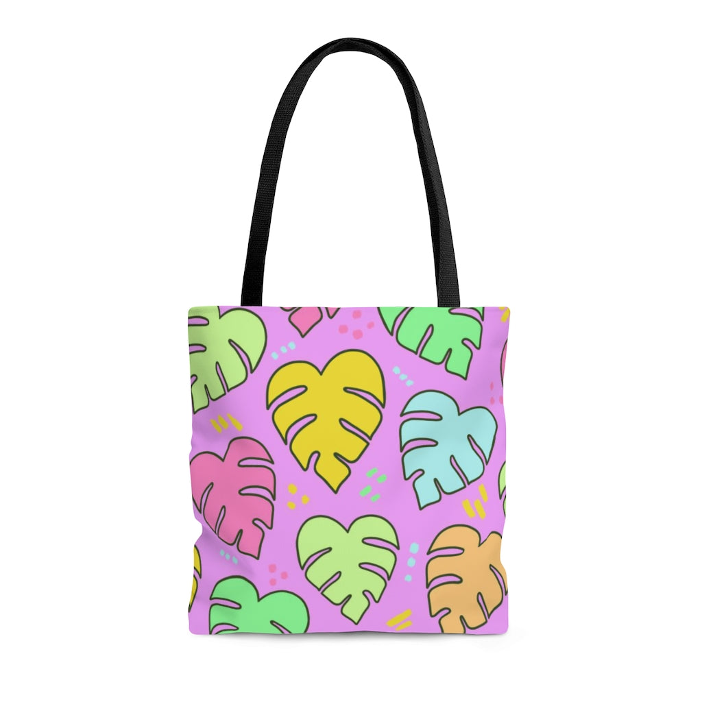 Monstera Confetti Tote - S, M, L