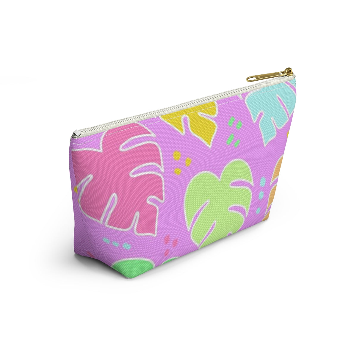 Monstera Confetti Pouch - Pink