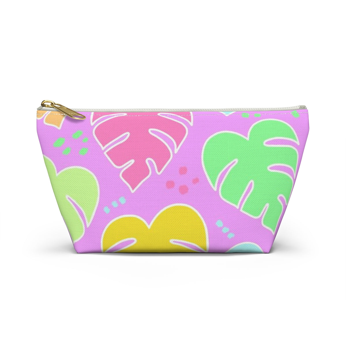 Monstera Confetti Pouch - Pink