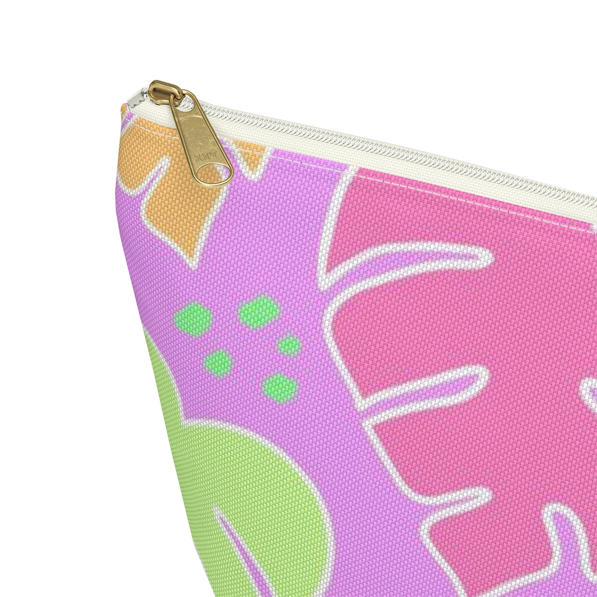 Monstera Confetti Pouch - Pink