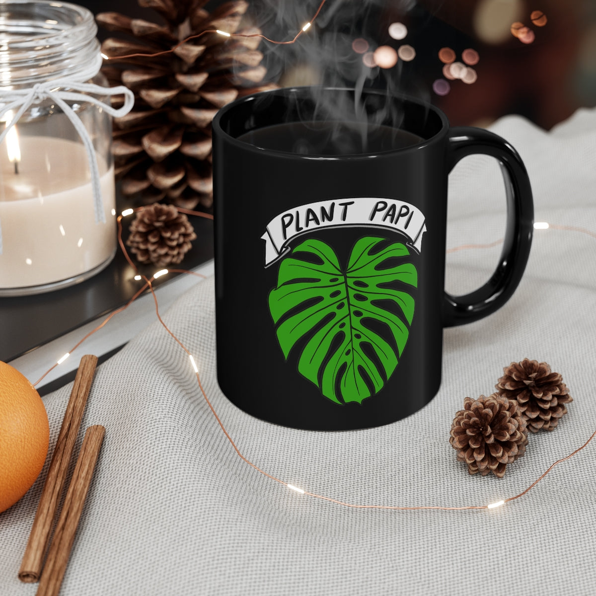 Plant Papi Mug - Black