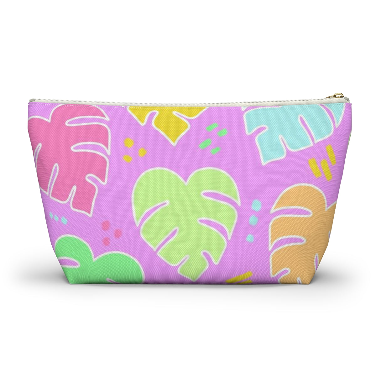 Monstera Confetti Pouch - Pink