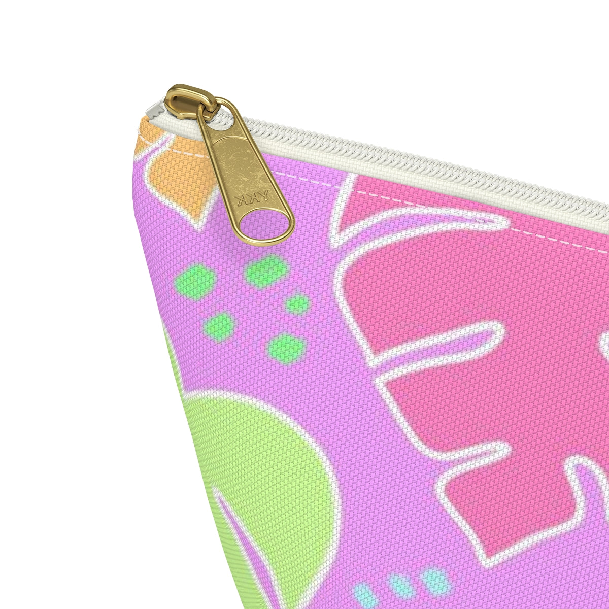 Monstera Confetti Pouch - Pink