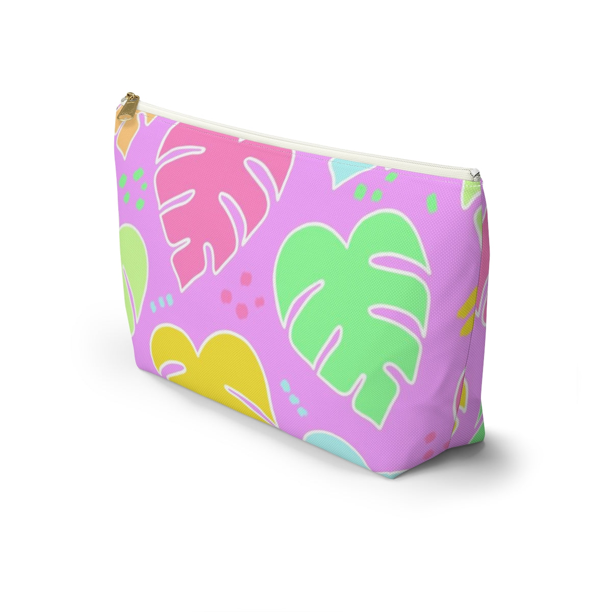 Monstera Confetti Pouch - Pink