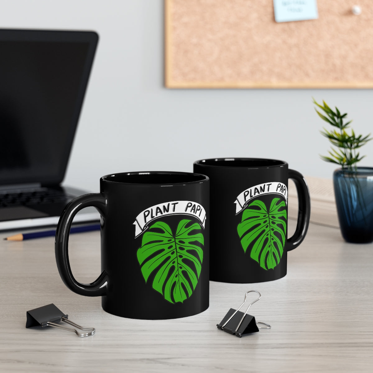 Plant Papi Mug - Black