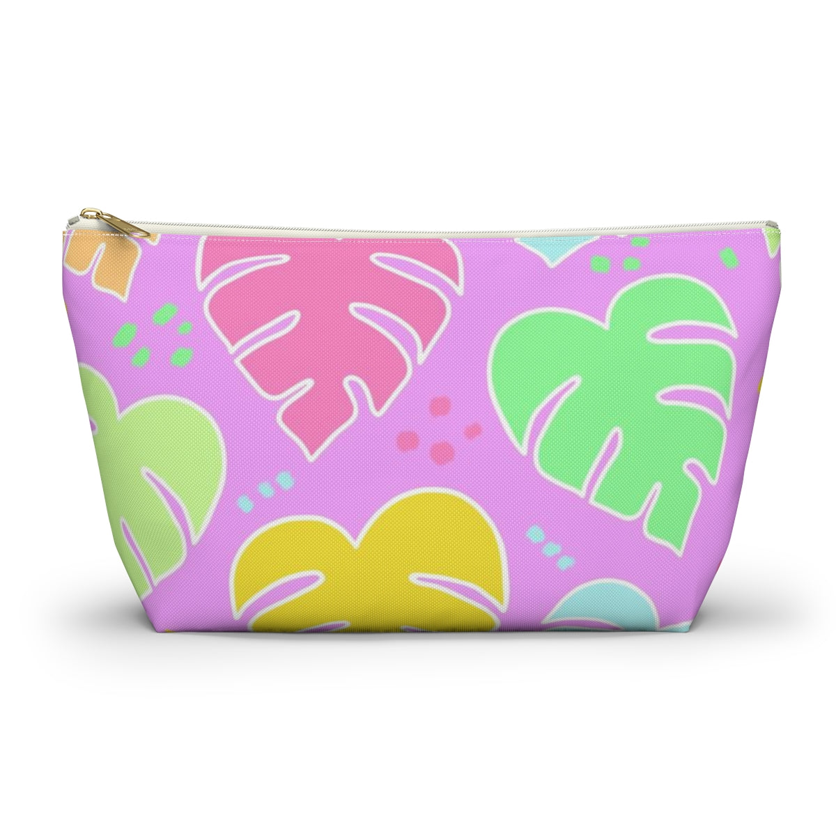 Monstera Confetti Pouch - Pink