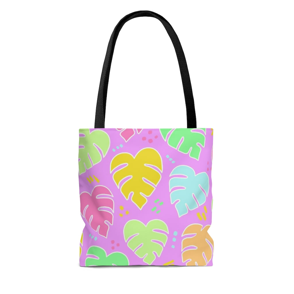 Monstera Confetti Tote - S, M, L