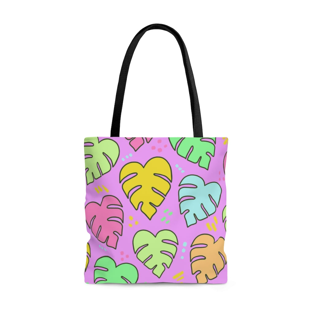 Monstera Confetti Tote - S, M, L