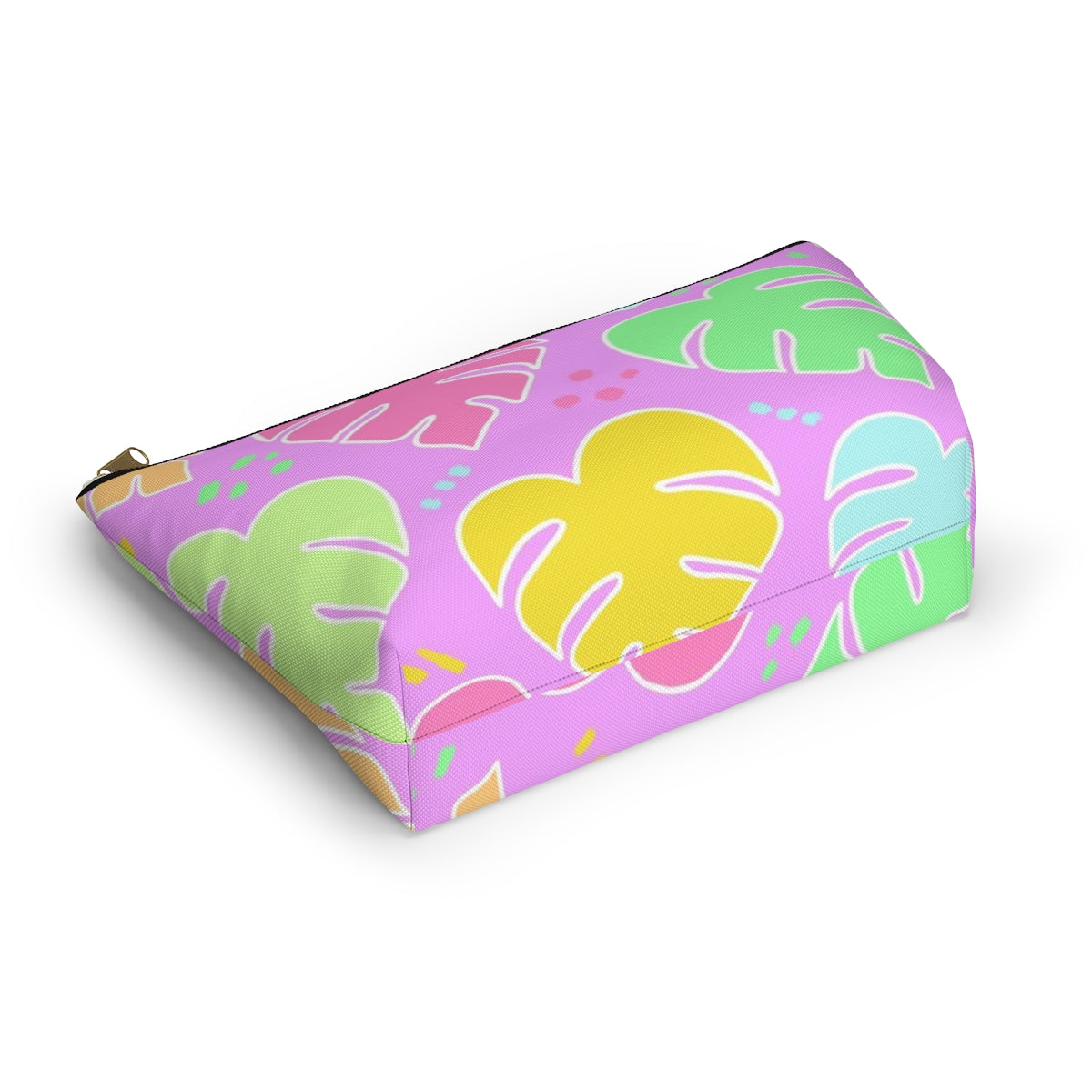 Monstera Confetti Pouch - Pink